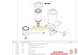 Filtr palivový kpl. + El.-Pumpa, 10 µm,  303268