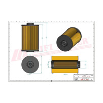 Filtr palivový jemný; SN 70296