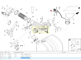 NOX-sensor - černý; 304007500