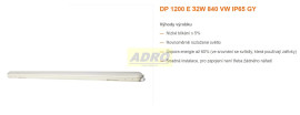 DP 1200 32W 840 IP65 GY / LED